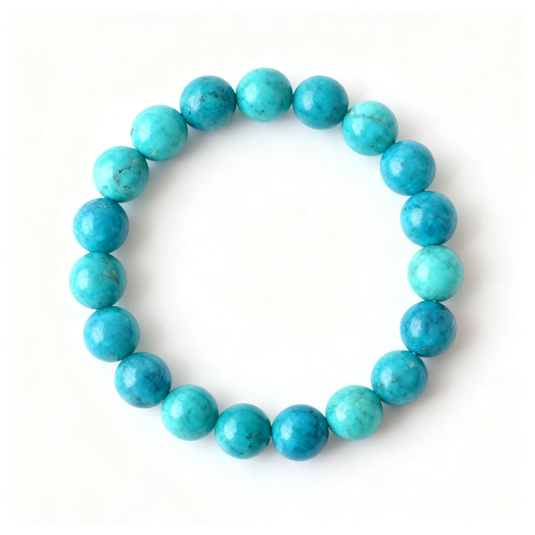 Natural Turquoise beaded bracelet for Healing & Serenity - Turquoise Healing Serenity Bracelet