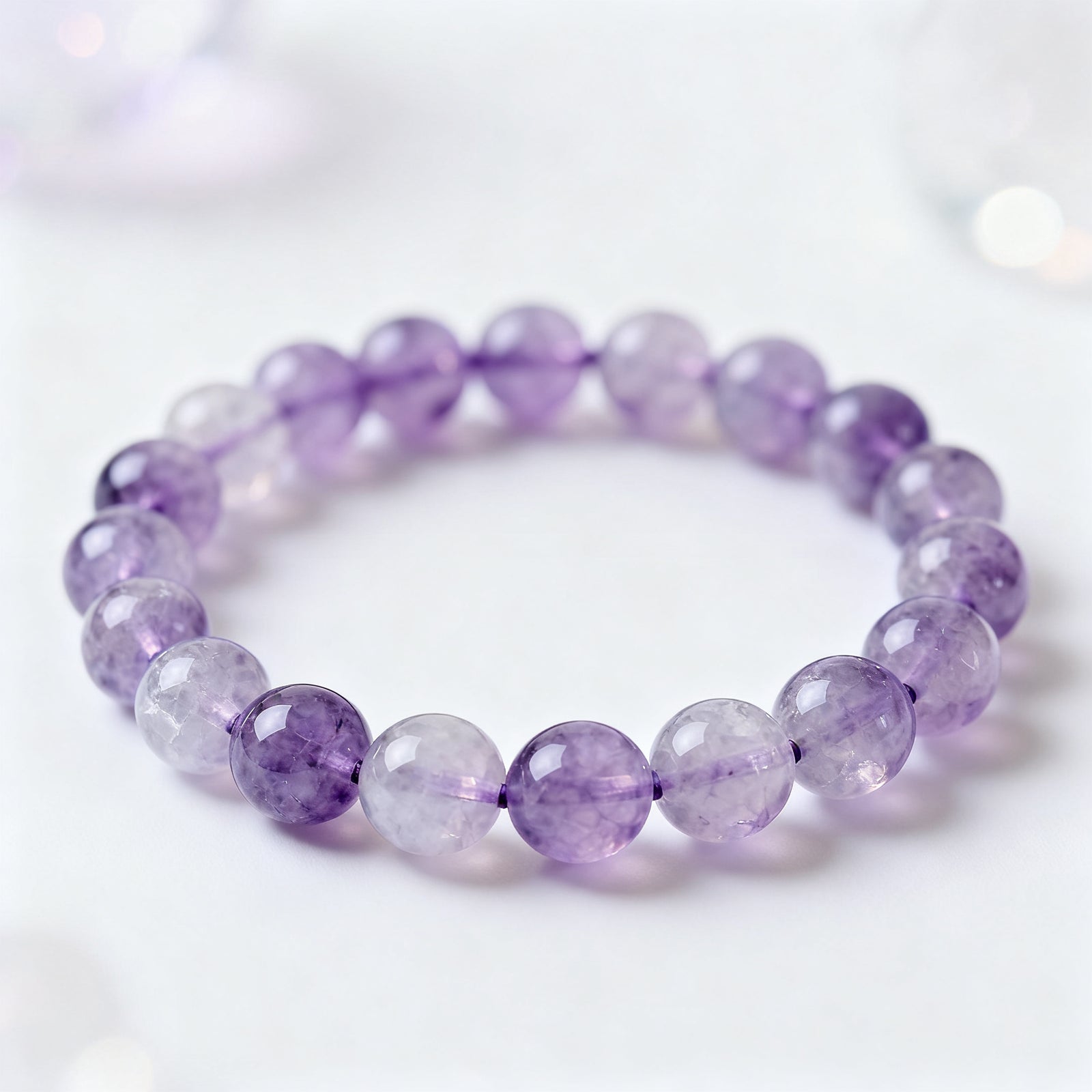 Lavender Amethyst Bracelet 8mm - Product Shot