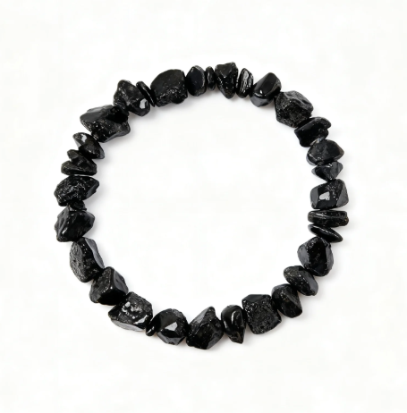 Natural Alxa Colorful Agate Raw Stone Bracelet - Handcrafted Gobi Vein Crystal Bracelet
