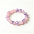 Kunzite crystal bracelet main product view - pink lilac 8mm beads | Vincryst