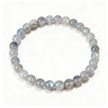 Natural Labradorite Moonstone beaded bracelet for Balance & Hope - Moonstone Balance Hope Bracelet