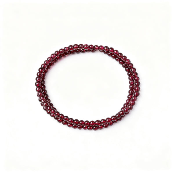 Natural Garnet beaded bracelet for Passion & Vitality - Garnet Passion Vitality Bracelet