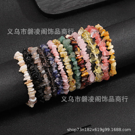 Amethyst Calm Chip Bracelet - Amethyst chip bracelet