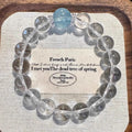 Pulsera de aguamarina – Cristal natural azul marino que calma