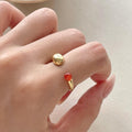 925 Silver Carnelian Ring