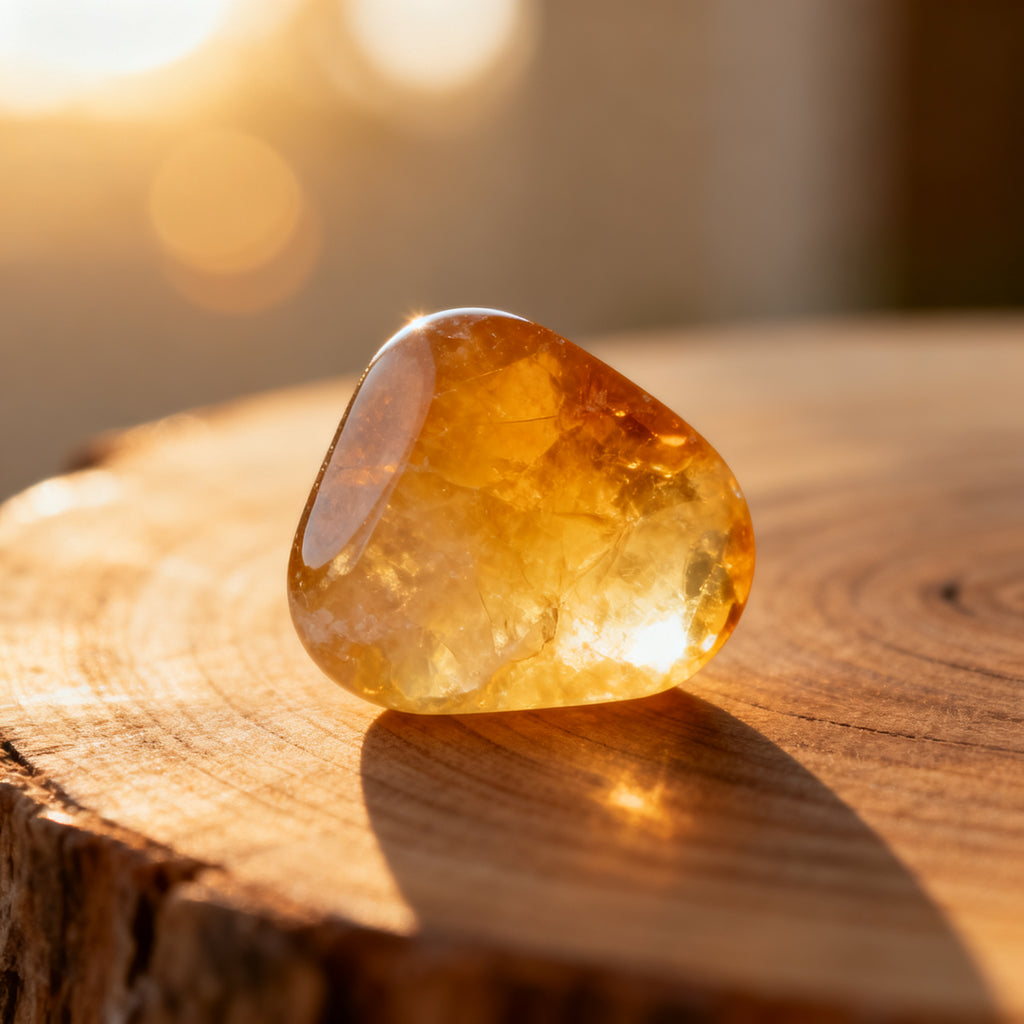 Citrine Tumbled Stone — Abundance & Joy