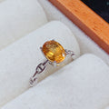 Anillo de Citrino de Plata 925