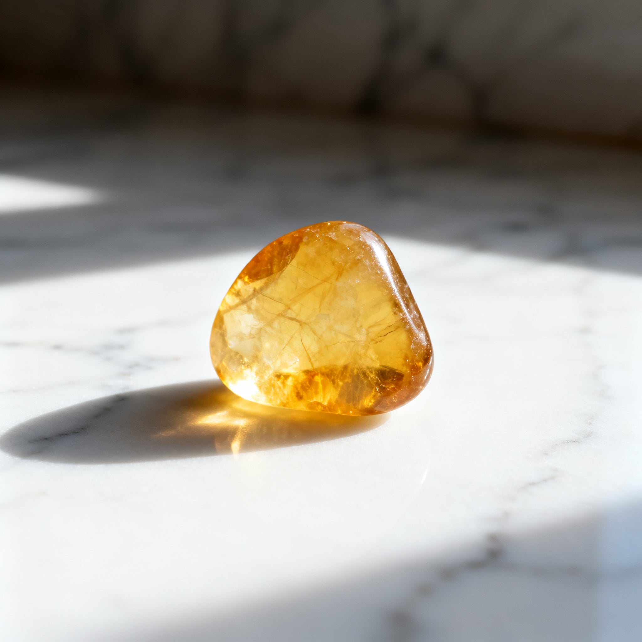 Citrine Tumbled Stone — Abundance & Joy