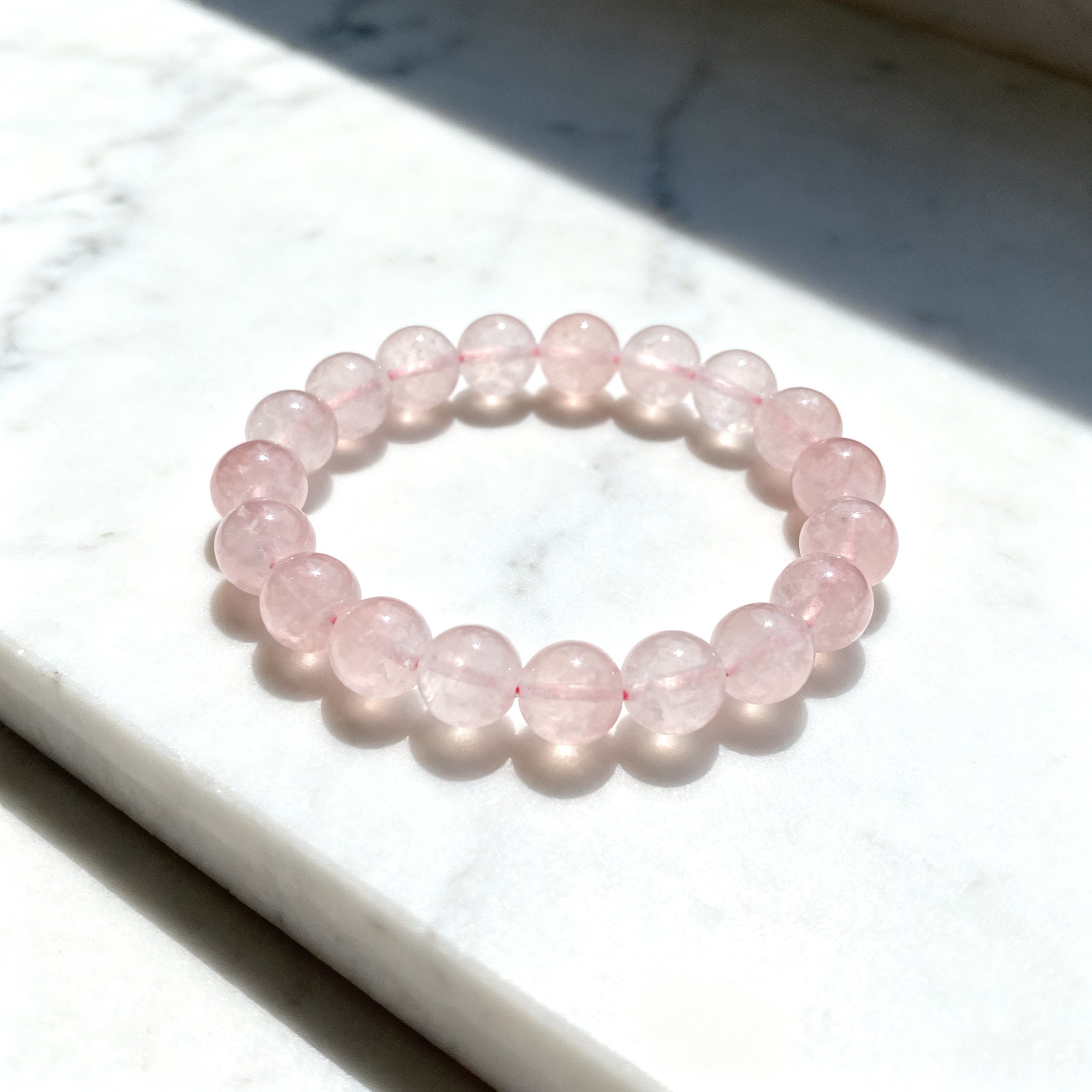 Rose Quartz Bracelet — 8mm Beads