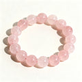 Natural Madagascar Rose Quartz Crystal Bracelet - Love & Heart Healing