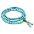 Natural turquoise beaded bracelet - real product photo